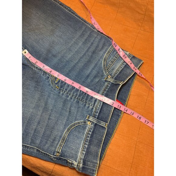 Spanx Wide-Leg High-Waisted Denim Jeans Size Large - Picture 9 of 11